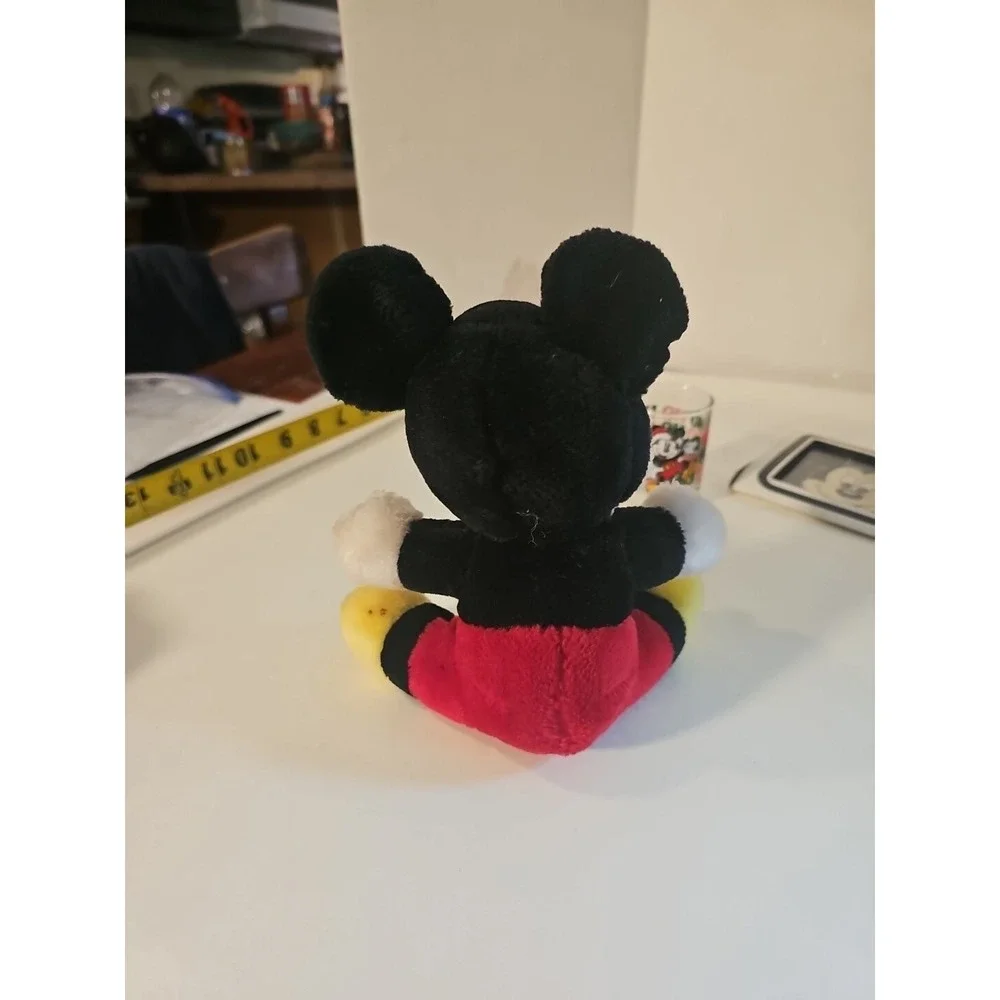 Vintage Disney Lot of 4 Mickey Mouse Plush Stuffed Toy Glass Mirror‎  Toys VTG